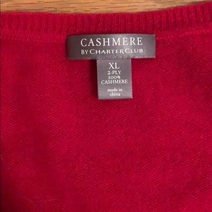 Charter Club Sweaters - Red Cashmere Sweater Charter Club Sweaters - Red Cashmere Sweater